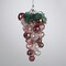 CC Christmas Decor Pack of 36 Clear and Green Tuscan Winery Iridescent Beaded Grape Cluster Christmas Ornaments 4"